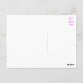 Rosa Lila Lotus-Blume Blank-Blässe Postkarte (Rückseite)