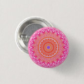 Rosa lila Mandala Button (Vorne & Hinten)