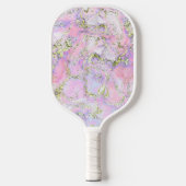Rosa lila Marmorfolie Imitate Folie Venen Pickleball Schläger (Vorderseite)