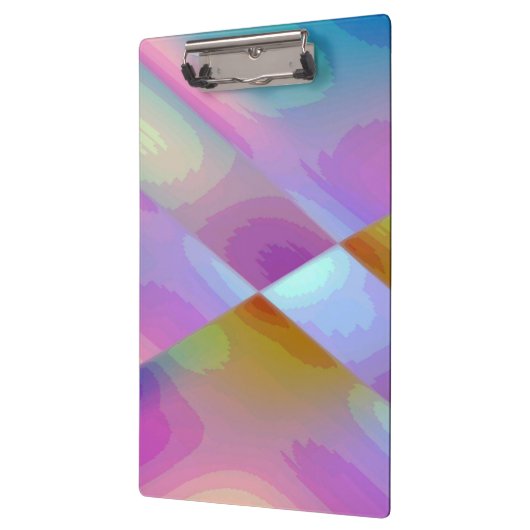 Rosa Lila, mehrfarbiges abstraktes Muster bearbeit Klemmbrett (Links)