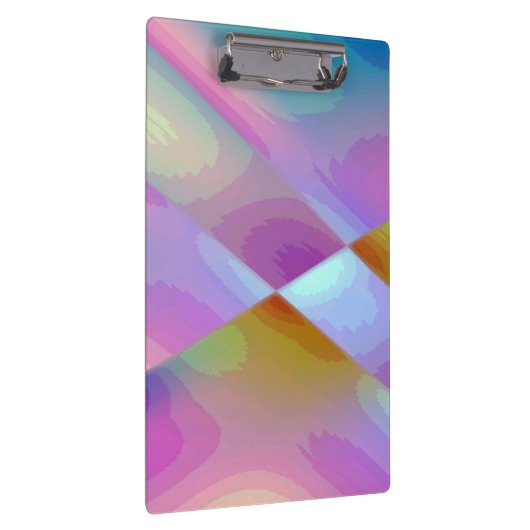 Rosa Lila, mehrfarbiges abstraktes Muster bearbeit Klemmbrett (Rechts)