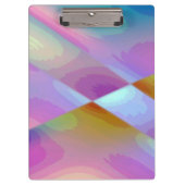 Rosa Lila, mehrfarbiges abstraktes Muster bearbeit Klemmbrett (Vorderseite)