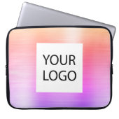 Rosa Lila Metallic - Werbung für kundenspezifische Laptopschutzhülle (Vorderseite)