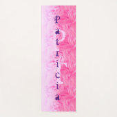 Rosa Lila, moderne Girenname-Monogramm-Vorlage Yogamatte (Vorderseite)