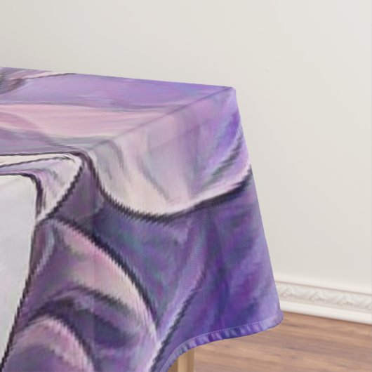 Rosa lila niedliche Orchideen-Blume zeichnend Tischdecke (Beispiel)