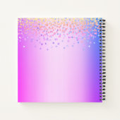 Rosa lila Ober-Juwel-Stylistin Makeup-Künstler Notizblock (Rückseite)