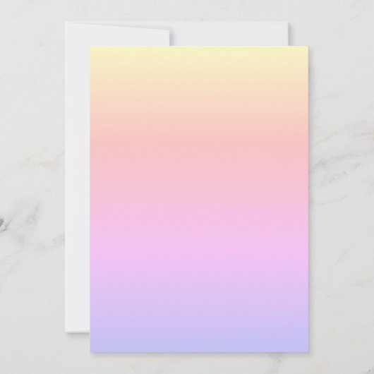 Rosa lila ombre elegante Rollen-Skate Bonbon-16 Einladung (Rückseite)