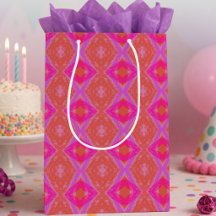 Rosa Lila Orange Crayon Diamonds Geometrie