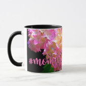 Rosa lila orange Hydrangeas #momlife Tasse (Links)