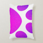 Rosa Lila Paw Print Glittery Ombre Geschenk 2023 Dekokissen (Vorderseite(Vertikal))