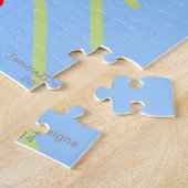 Rosa Lila Petals Raumschiff Blume Sterne Puzzle (Seite)