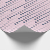 Rosa Lila Polka Dots Matrix gemustert Geschenkpapier (Ecke)
