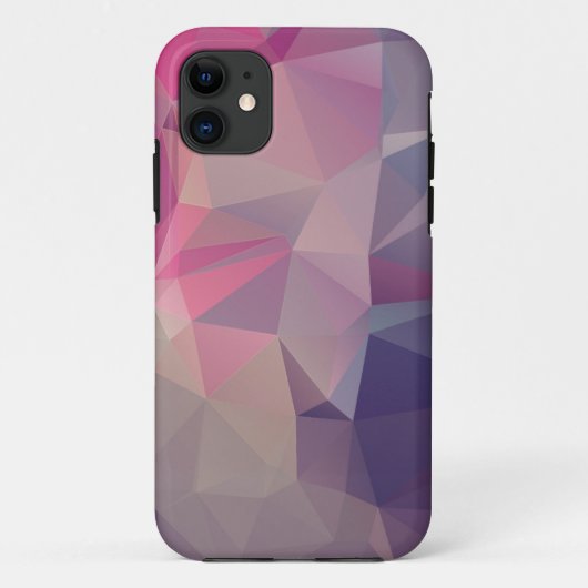 Rosa Lila Pyramide Abstraktes Muster Art Case-Mate iPhone Hülle (Rückseite)