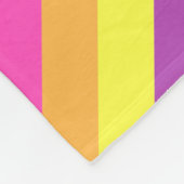 Rosa Lila Retrostreifen kleine Fleecebanken Fleecedecke (Ecke)