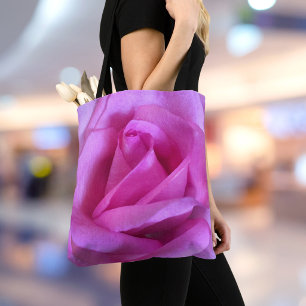 Rosa lila Rose Blume Foto fett modern Tasche