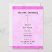 Rosa lila Rose Blume Silbergel Foto Einladung (Rückseite)