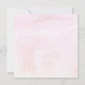 Rosa Lila Rose Goldrahmen Christliche Hochzeit Einladung (Rückseite)