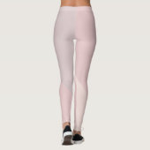 Rosa lila Sahneschablonen-Pastellfarbe modern Leggings (Rückseite)