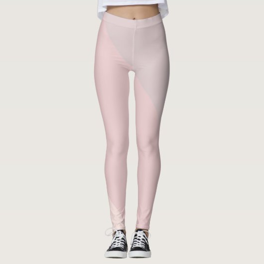 Rosa lila Sahneschablonen-Pastellfarbe modern Leggings (Vorderseite)