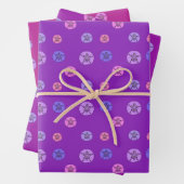 Rosa Lila Sand-Dollar Geschenkpapier Set (Beispiel)