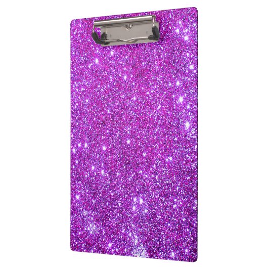 Rosa lila Schein-Glitzer-Girly Klemmbrett 4 (Links)