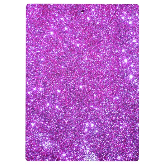 Rosa lila Schein-Glitzer-Girly Klemmbrett 4 (Rückseite)