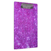 Rosa lila Schein-Glitzer-Girly Klemmbrett 4 (Rechts)