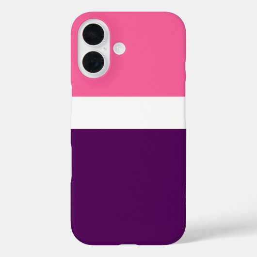 Rosa Lila Schlichte Blockgestaltung Case-Mate iPhone Hülle (Rückseite)