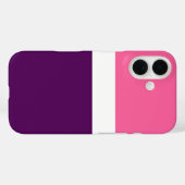 Rosa Lila Schlichte Blockgestaltung Case-Mate iPhone Hülle (Rückseite (Horizontal))