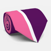 Rosa Lila Schlichte Blockgestaltung Krawatte (Gerollt)