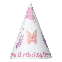 Rosa lila Schmetterling Geburtstag