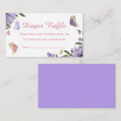 Rosa lila Schmetterlingspuppe Tomatendusche Begleitkarte (Vorne/Hinten)