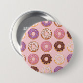 Rosa, Lila, Schokolade, Icierte Donuts Bäckerei Le Button (Vorne & Hinten)