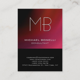 Rosa, lila schwarze Visitenkarte