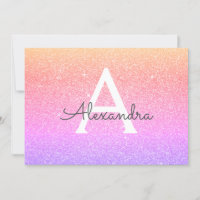 Rosa Lila Sparkle Glitzer Sweet 16 Save the Date