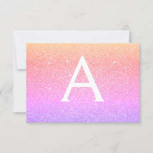 Rosa Lila Sparkle Glitzer Sweet 16 Save The Date