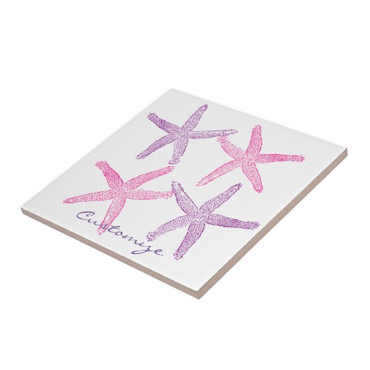 Rosa Lila Starfish Thunder_Cove Fliese (Seite)