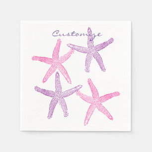 Rosa Lila Starfish Thunder_Cove Serviette
