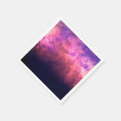 Rosa Lila Sternenhimmel Kosmische Galaxie Himmelsf Serviette (Ecke)