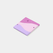 Rosa Lila Süß Post-it Klebezettel (angewinkelt)
