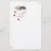 Rosa lila süße Erbsen Briefpapier (Vorne/Hinten)