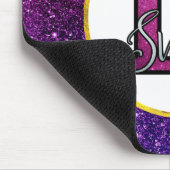 Rosa & Lila Sweet 16 Sparkle Glitzer Edelsteine Mousepad (Ecke)