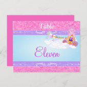 Rosa, Lila Tabelle Name/Nummer Postkarte (Vorne/Hinten)