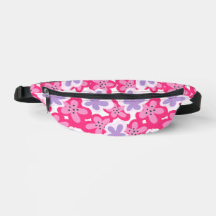 Rosa lila tropisches florales Modern Bauchtasche