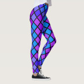 Rosa Lila Türkis Mosiac Leggings