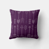 Rosa, Lila und blau, Einhorn- und Pfeilmuster Kissen (Rückseite)