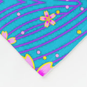 rosa lila und blau fleecedecke (Ecke)