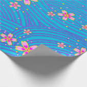 rosa lila und blau geschenkpapier (Ecke)
