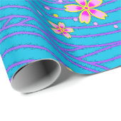 rosa lila und blau geschenkpapier (Rolleneckpunkt)