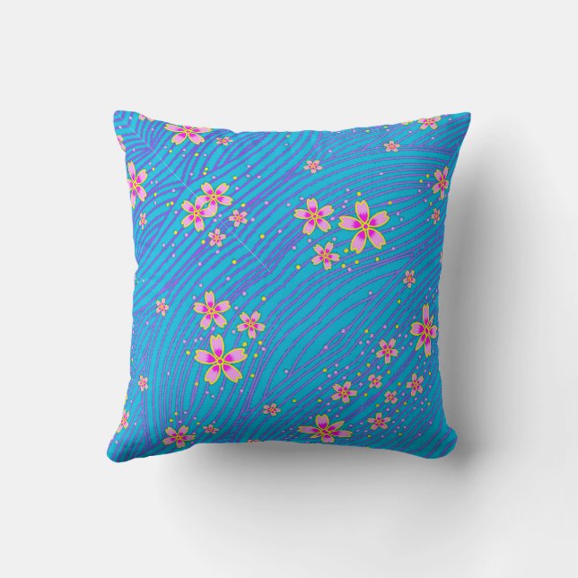 rosa lila und blau kissen (Rückseite)